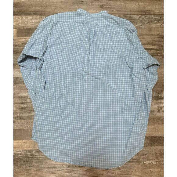 Vintage Ralph Lauren Polo Post boy Men’s Shirt L Collarless Linen Blend - Picture 2 of 5